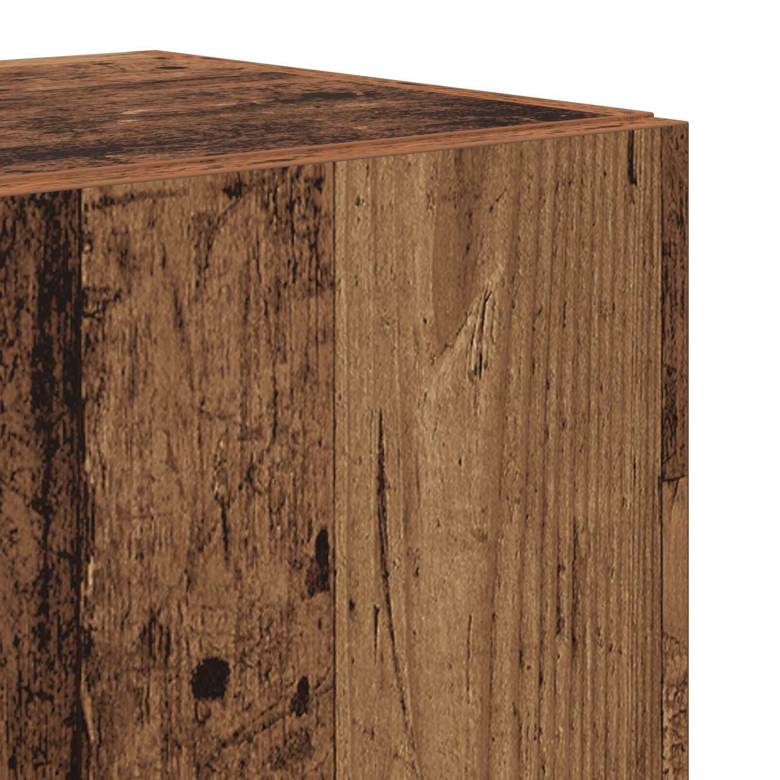Wohnwand 7 Teile Tv Schrank Set Wandmontiert Engineered Wood