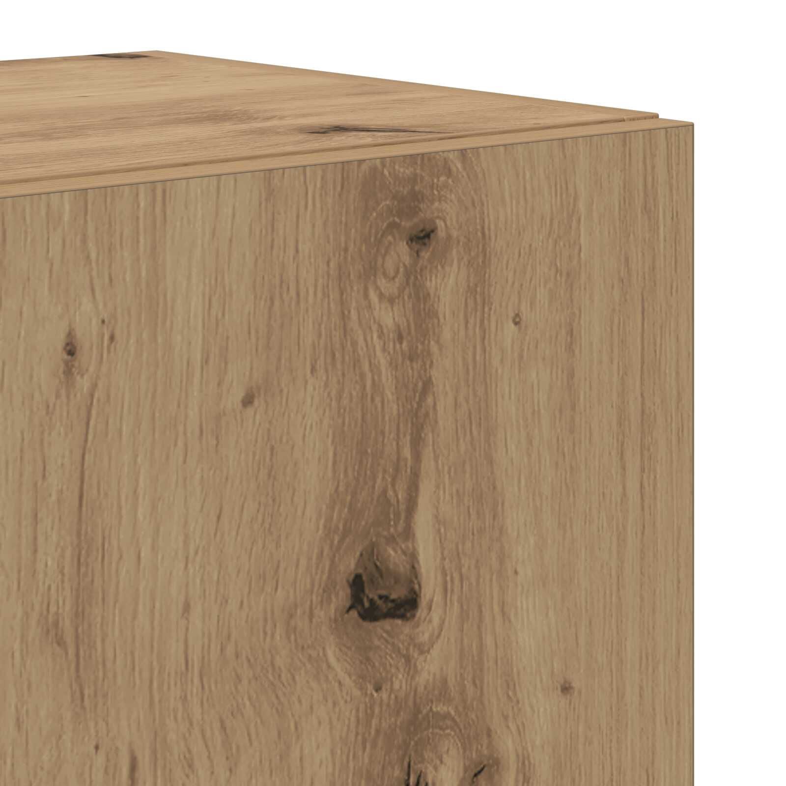 Wohnwand 7-teiliges TV Schrank Set - Wandmontierter Artisan Eiche Holzwerkstoff