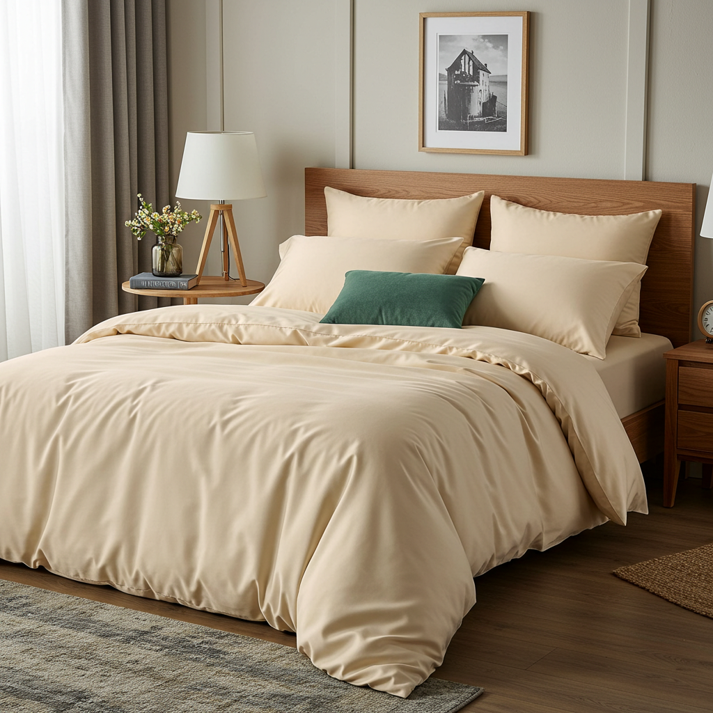 Luxe Baumwolle Satin Spannbettlaken
