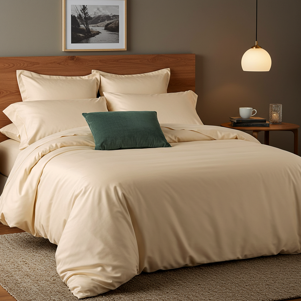 Luxe Baumwolle Satin Spannbettlaken
