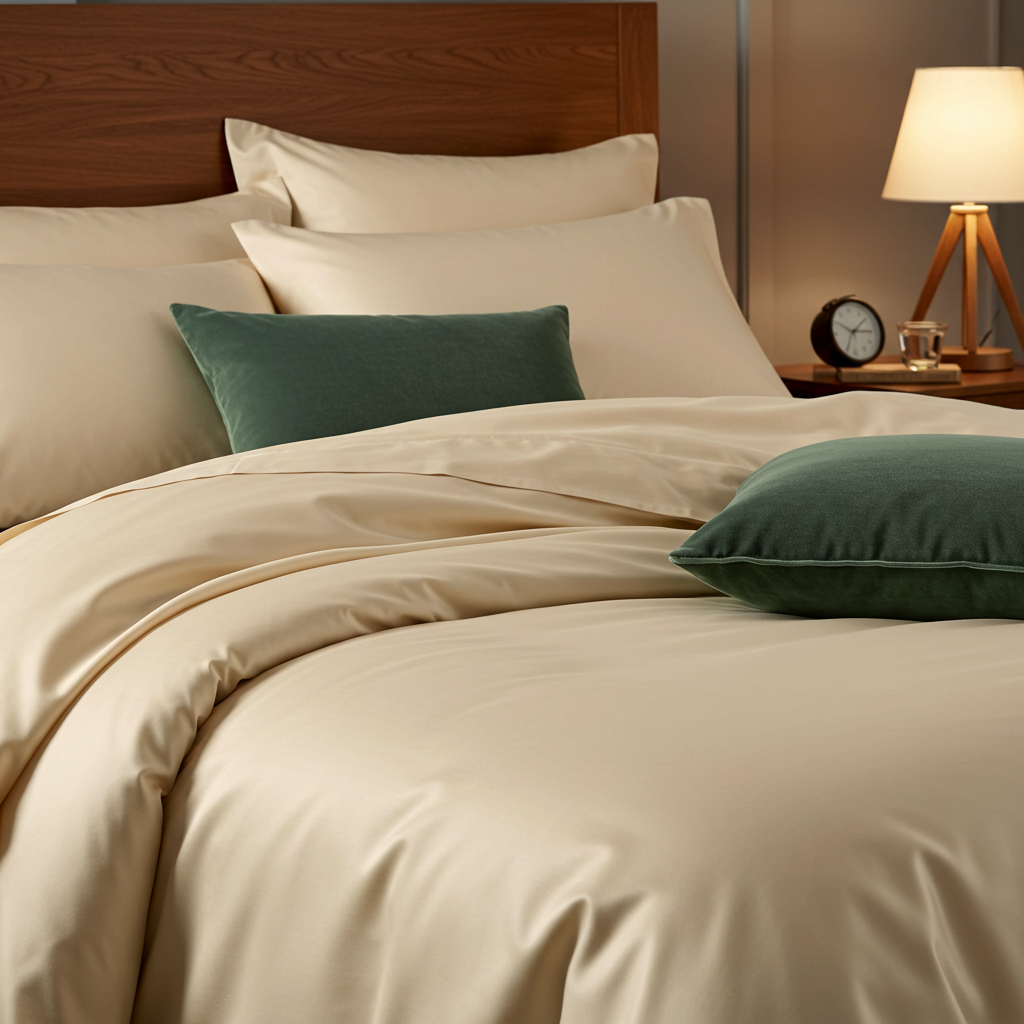 Luxe Baumwolle Satin Spannbettlaken