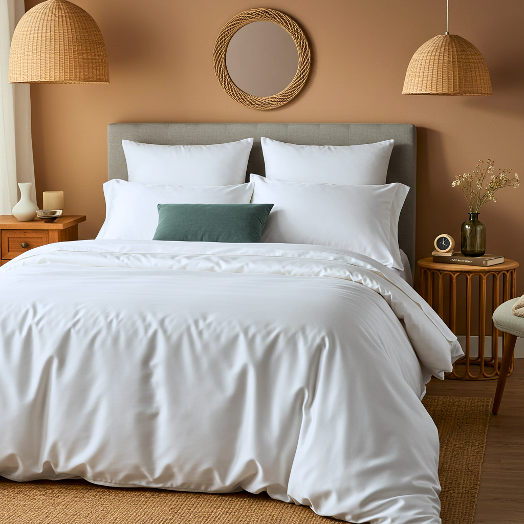 Luxe Baumwolle Satin Spannbettlaken