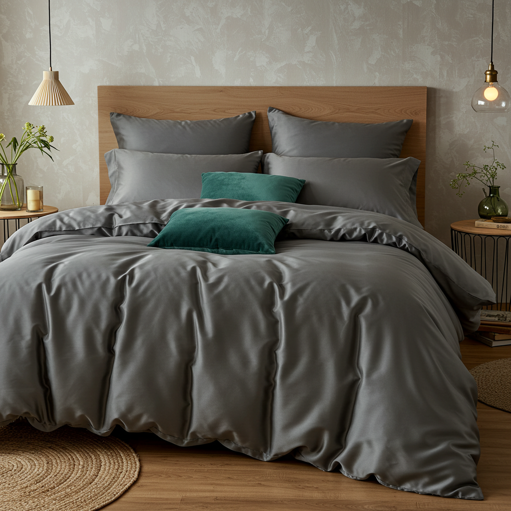 Luxe Baumwolle Satin Spannbettlaken