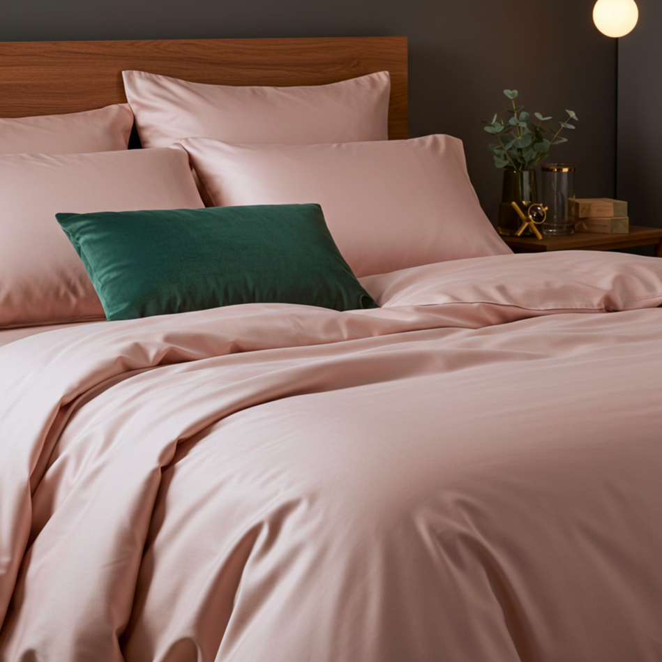 Luxe Baumwolle Satin Spannbettlaken