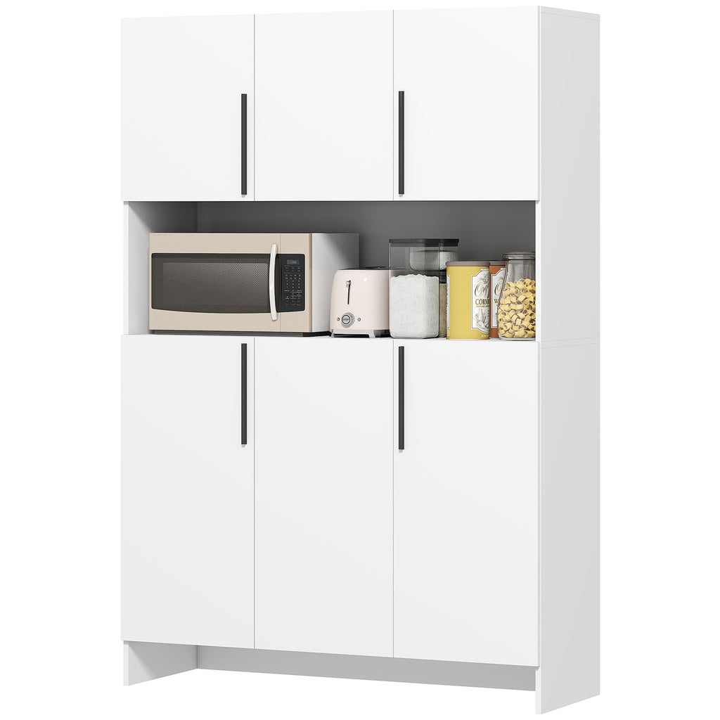 Küchenschrank für Küche, Wohnzimmer, Esszimmer, Schränke, Regale, Mikrowellenablage, Spanplatte