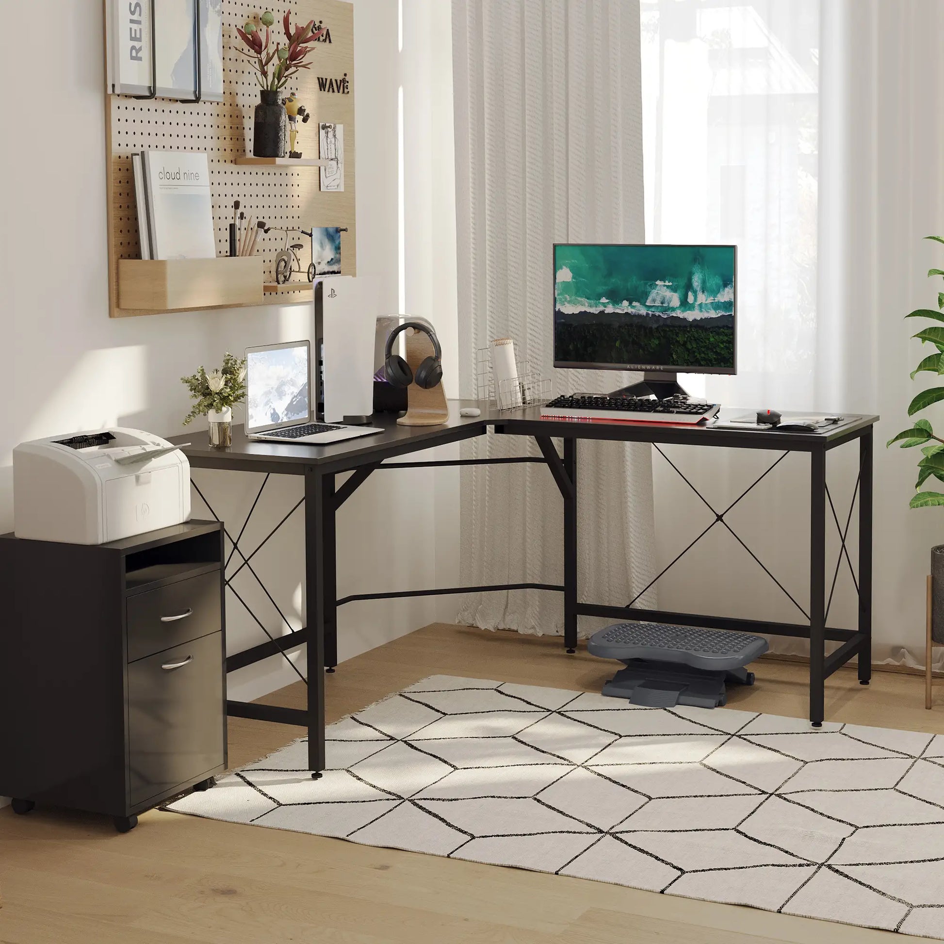 Schreibtisch L-Form Arbeitstisch Bürotisch Eckschreibtisch MDF 150 x 150 x 76 cm