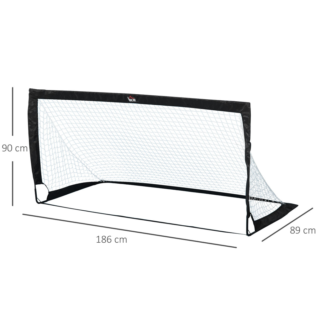 Fußballtor 2er Set faltbar 183 x 90 x 90 cm Fussballtor mit Tragetasche wetterfest Outdoor