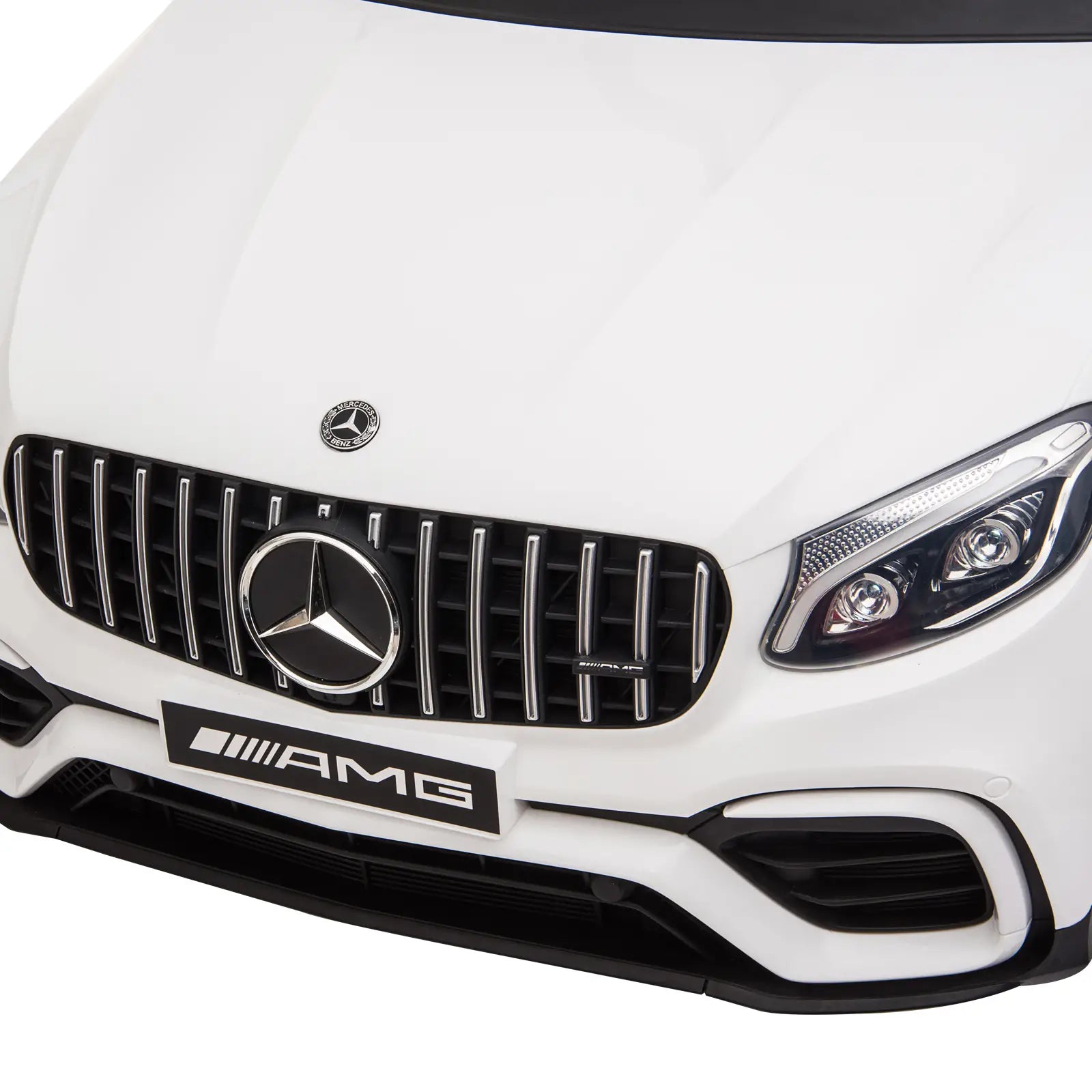 Kinderfahrzeug 12V Mercedes-Benz AMG GLC63S lizenzierter Elektroauto mit Fernbedienung Sicherheitsgurt 2 x 35W