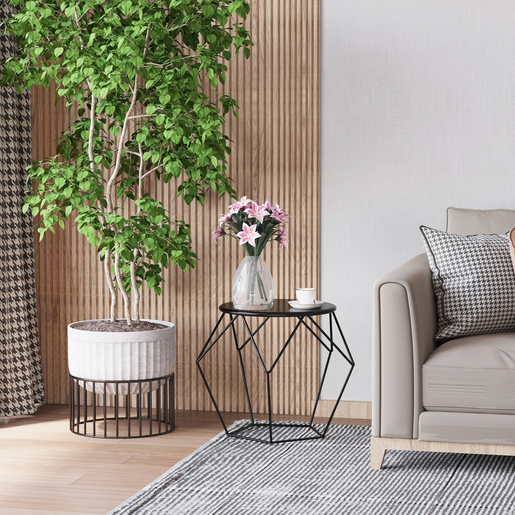 Couchtisch im Industrie-Design, Couchtisch, Metalltisch, Schwarz