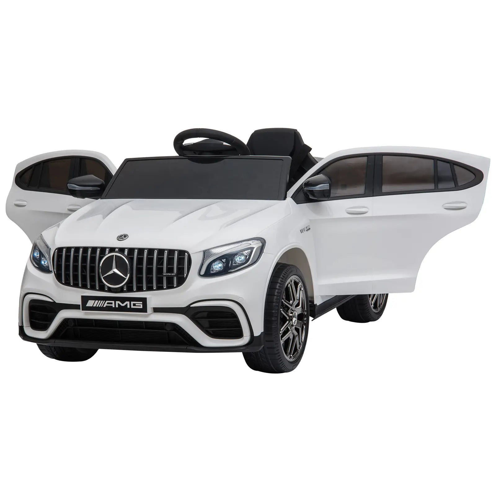 Kinderfahrzeug 12V Mercedes-Benz AMG GLC63S lizenzierter Elektroauto mit Fernbedienung Sicherheitsgurt 2 x 35W