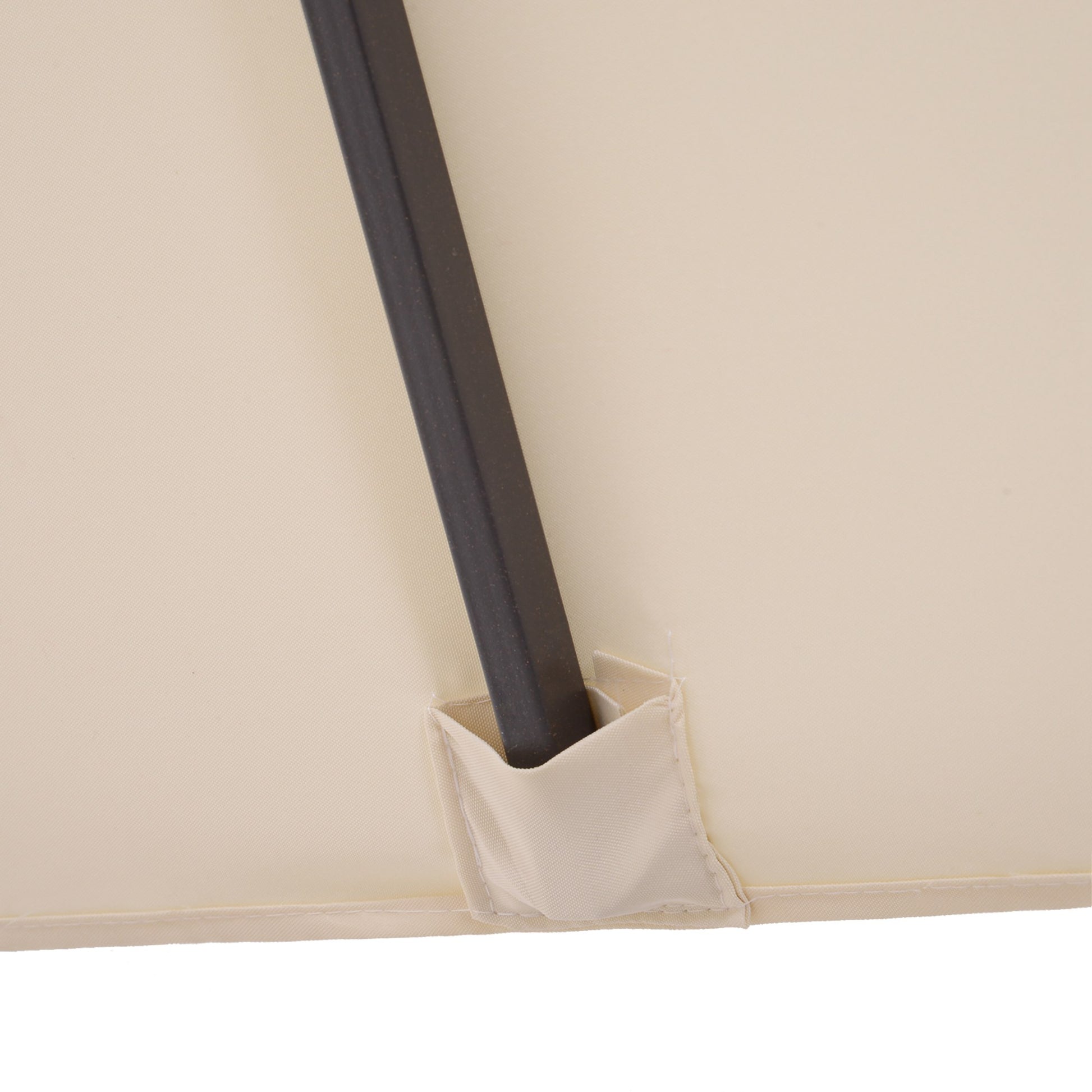 Sonnenschirm mit Handkurbel wetterbeständig 455 cm x 270 cm x 240 cm Stahl Polyester