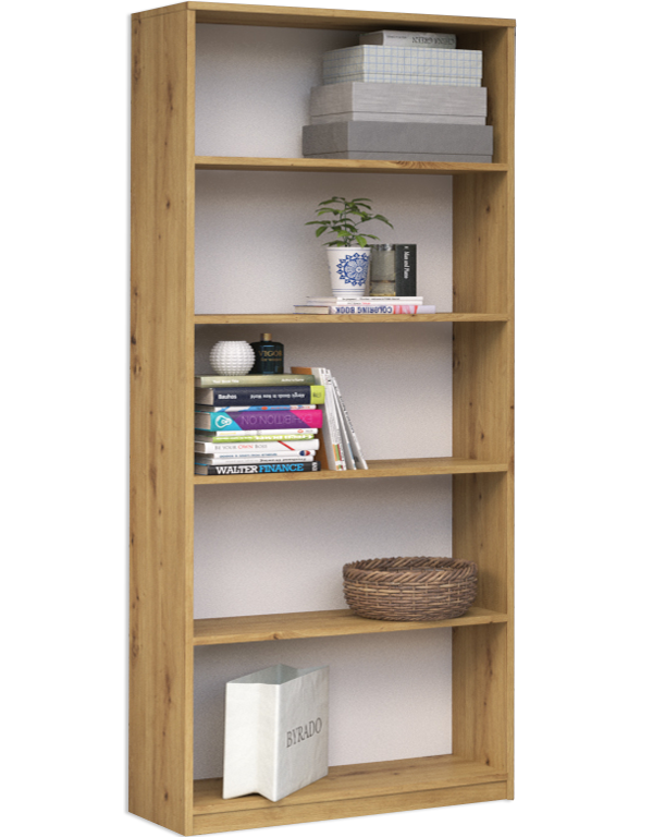 Regal ONYX R80 – 80 cm breit, Bücherregal mit 5 Fächern, mehrere Farben
