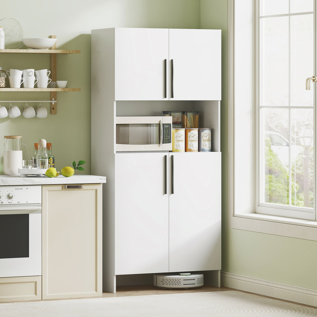 Küchenschrank für Küche, Wohnzimmer, Esszimmer, Schränke, Regale, Mikrowellenablage, Spanplatte