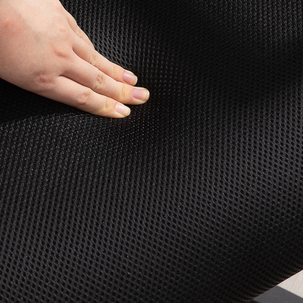 Bürostuhl mit Mesh-Rückenlehne, höhenverstellbar, bis 120 kg, Schwarz