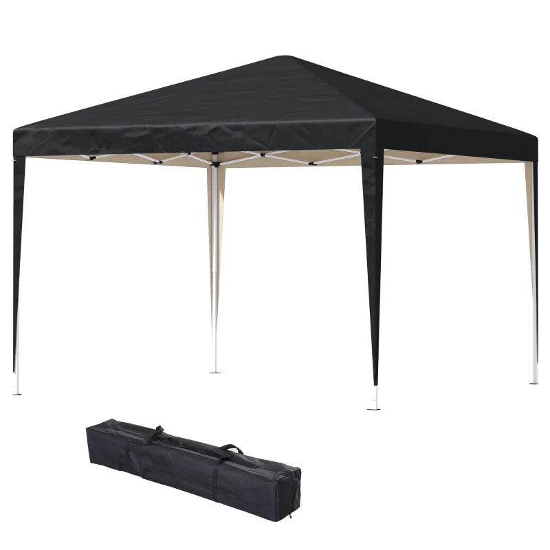 Pavillon, 2,95x2,95 m Pop-Up-Faltpavillon, Gartenpavillon, UV-Schutz, Stahl+Oxfordstoff