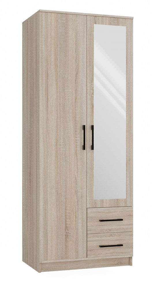 Kleiderschrank ROMANA – 80/120/160 cm, mit oder ohne Spiegel, mehrere Farben