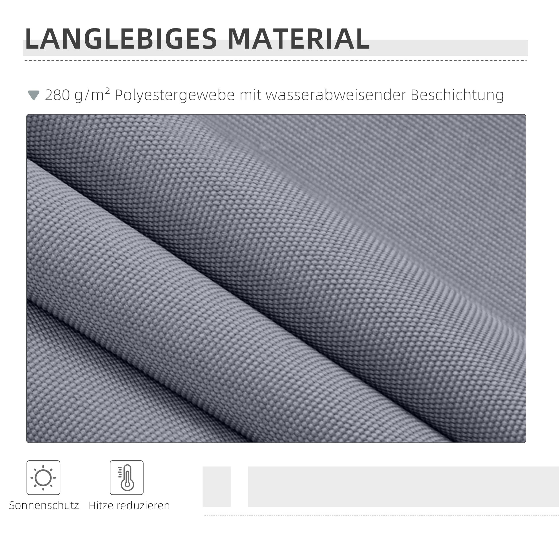 Gelenkarmmarkise Verstellbare Klemmmarkise Terrassenmarkise mit Kurbel 3,95 x 3m