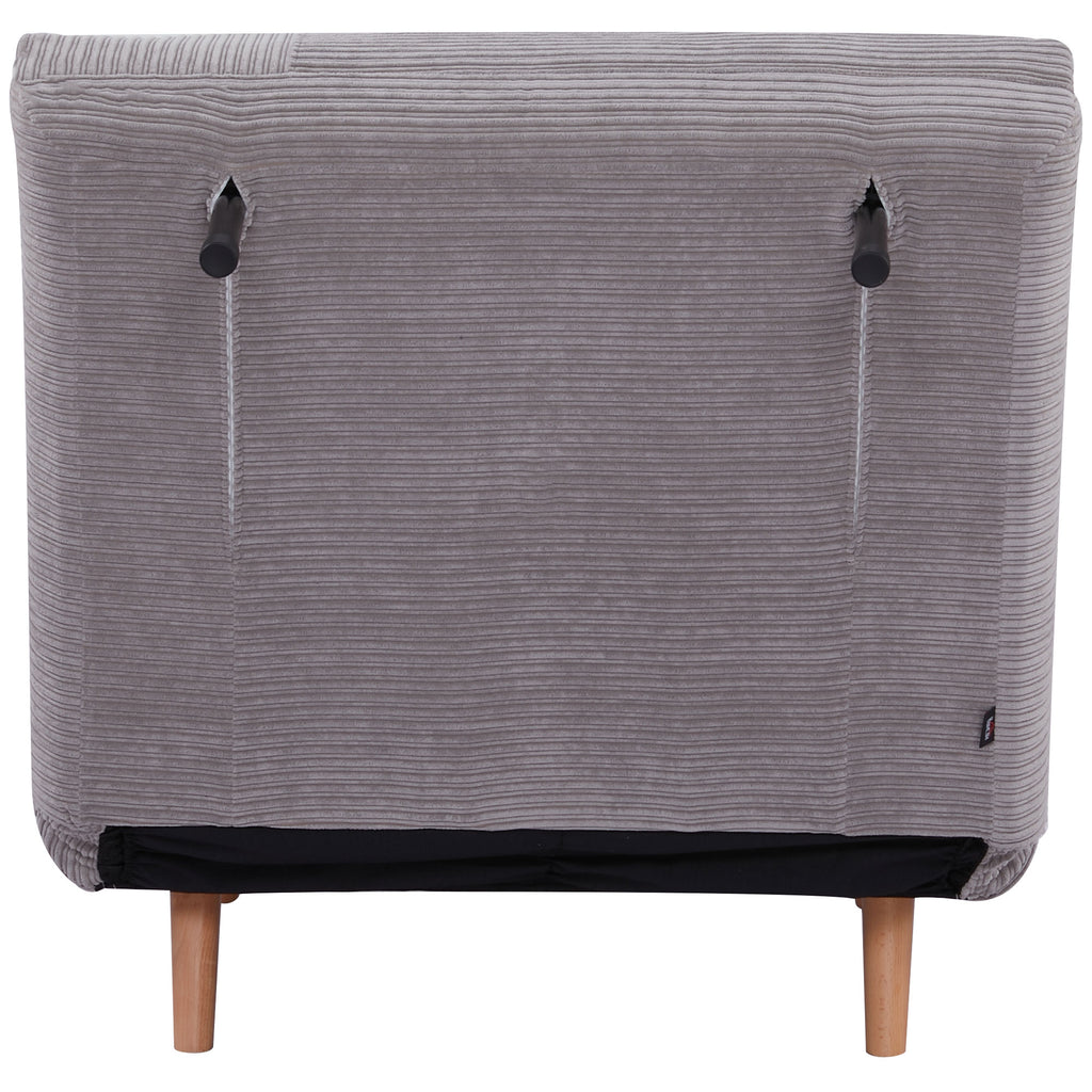 2-in-1 Schlafsessel Gästebett, bis 200 kg, verstellbare Kopfstütze Cord-Optik 82 cm x 8 cm x 83 cm