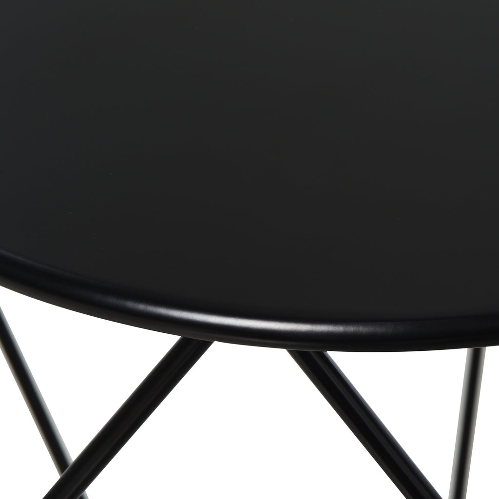 Couchtisch im Industrie-Design, Couchtisch, Metalltisch, Schwarz