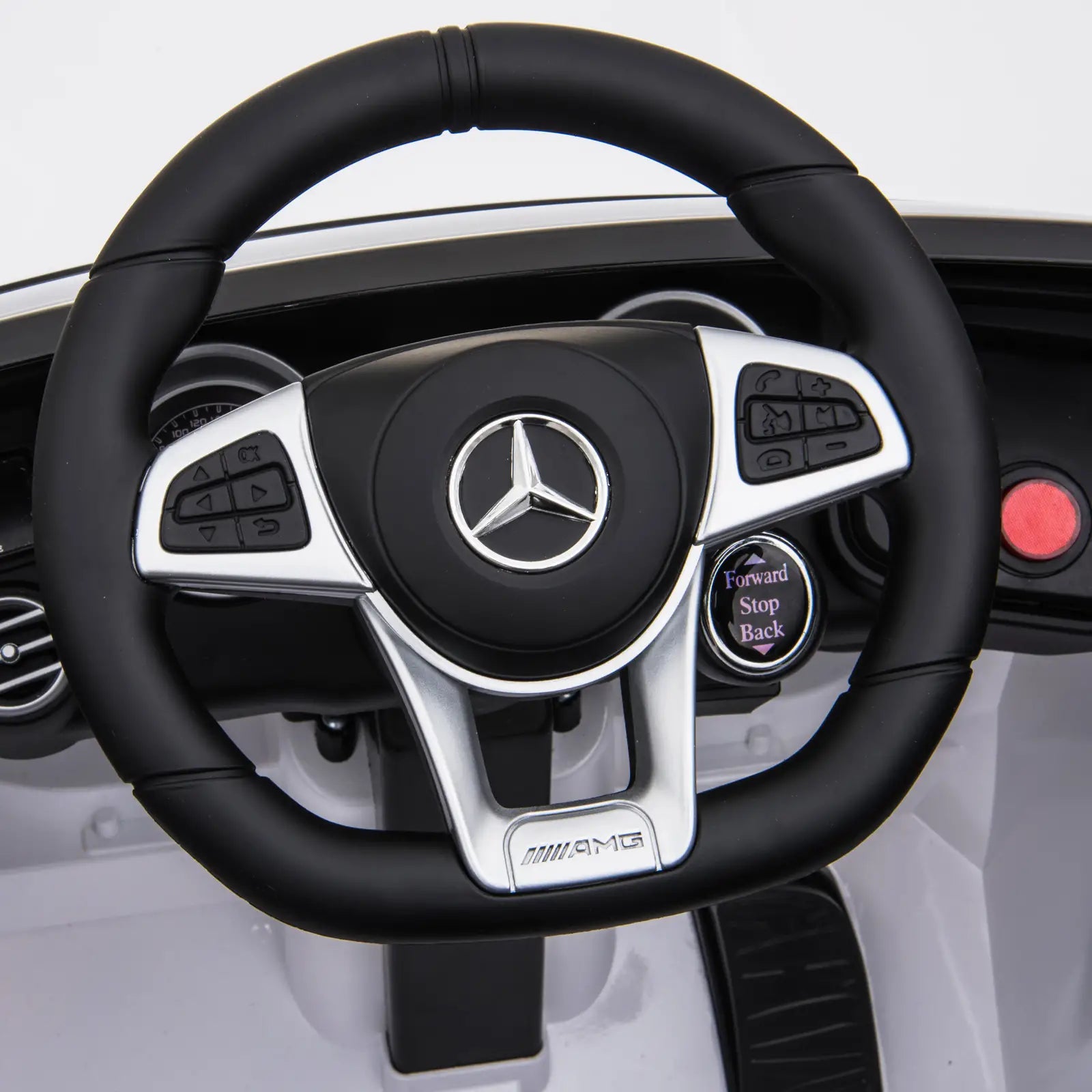 Kinderfahrzeug 12V Mercedes-Benz AMG GLC63S lizenzierter Elektroauto mit Fernbedienung Sicherheitsgurt 2 x 35W
