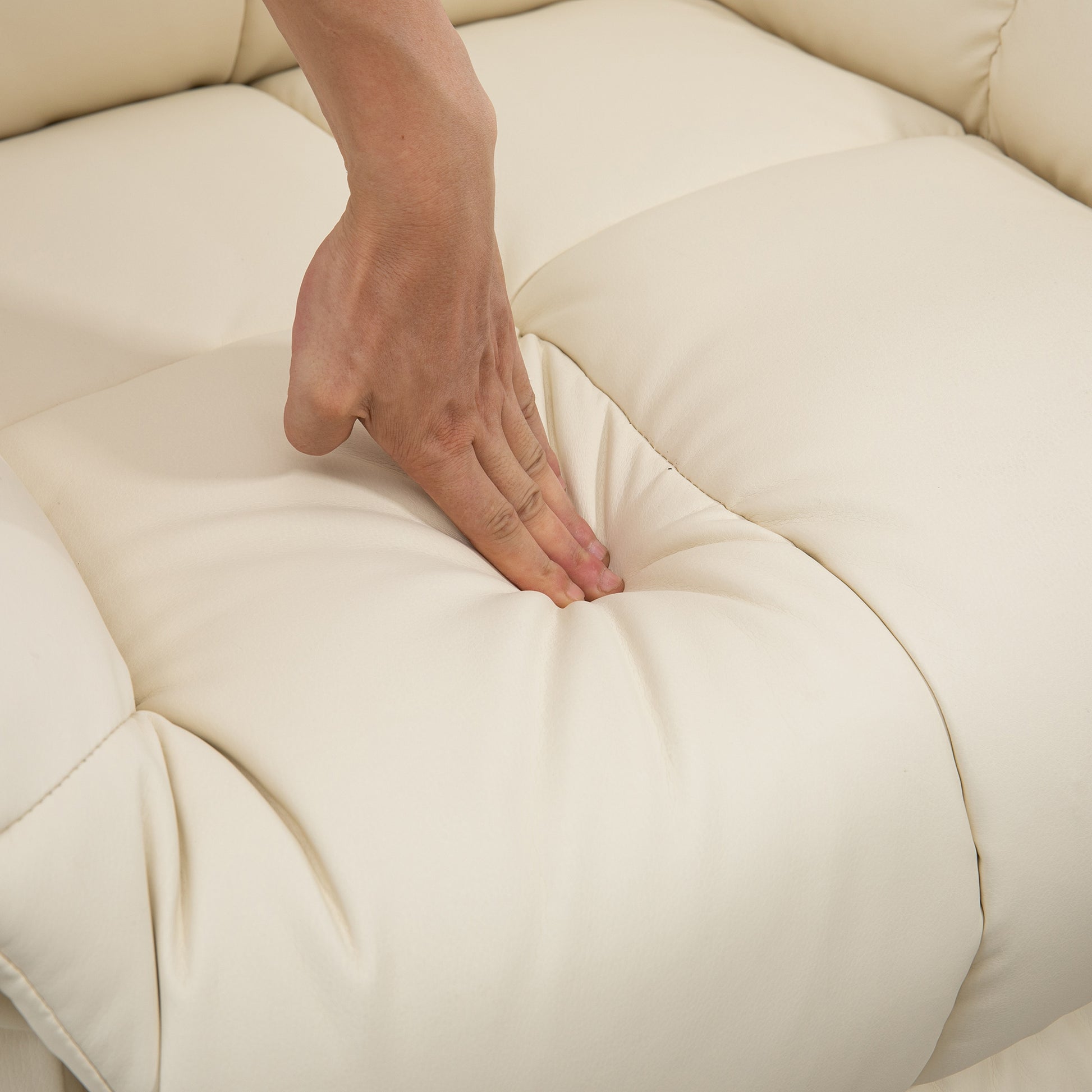 Massagesessel, Relaxsessel, 8 Vibrationspunkte, Liegefunktion, Kunstleder, 94x99x99cm